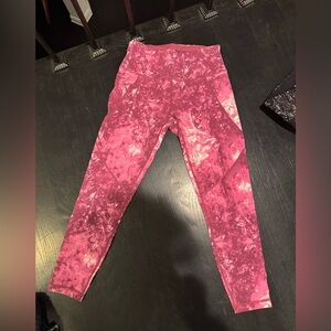 Sweaty Betty pink tie dye leggings xs